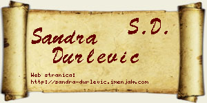 Sandra Durlević vizit kartica